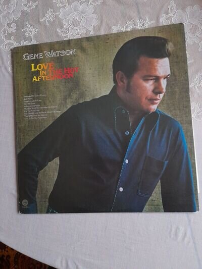 GENE WATSON – Love In the Hot Afternoon – 12-inch Autographed Vinyl LP