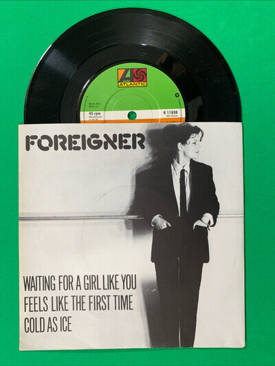 Foreigner - Waiting For A Girl Like You - 7" Vinyl, 1981 Atlantic K11696 - Mint