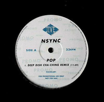 NSYNC (Justin Timberlake) Pop PROMO 12" (2001 Jive) Rare UK Promo 12" Remix