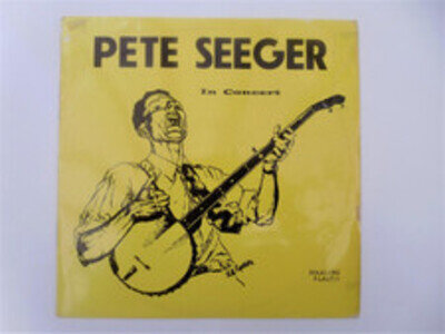 Pete Seeger In Concert LP Folklore FLAUT1 EX/VG 1960s In Concert