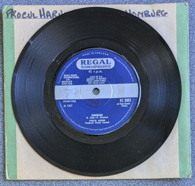 Procol Harum – Homburg (1967 Vinyl 7" Single) EX
