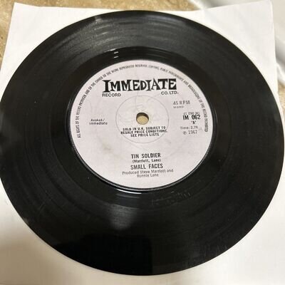 Small Faces - Tin Soldier UK 7" Single IM062 Mono Good+ Vinyl