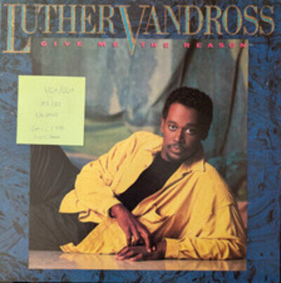 Luther Vandross Give Me A Reason Vintl Record VG+/VG+ EPC 450134 1986