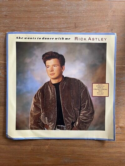RICK ASTLEY - SHE WANTS TO DANCE WITH ME 12" Inch Record