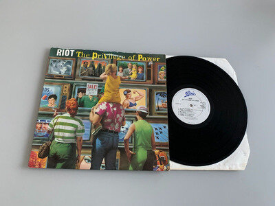 RIOT..THE PRIVILEGE OF POWER.. RARE UK FIRST ISSUE ALBUM...EPIC..466486-1