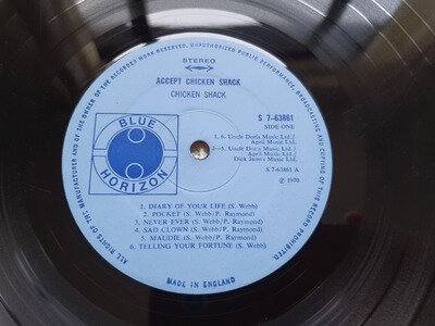 3 X Chicken Shack Blue Horizon Vinyl LP's - Accept & 2 x O.K Ken - No Sleeves