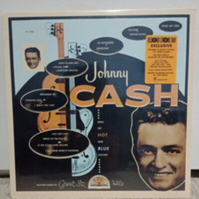 JOHNNY CASH - With His Hot and Blue Guitar LP (Blue Vinyl, ltd to 3000) SEALED