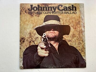 U.S. LP Johnny Cash – The Last Gunfighter Ballad (1976) (Gold Stamped Promo)