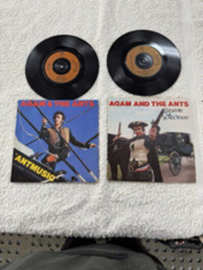 2 Adam and the Ants 7" VINYL SINGLES
