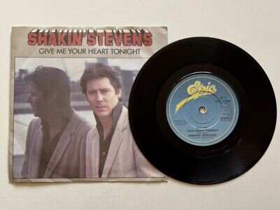 Shakin' Stevens Give Me Your Heart Tonight 1982 UK 7" Vinyl Single