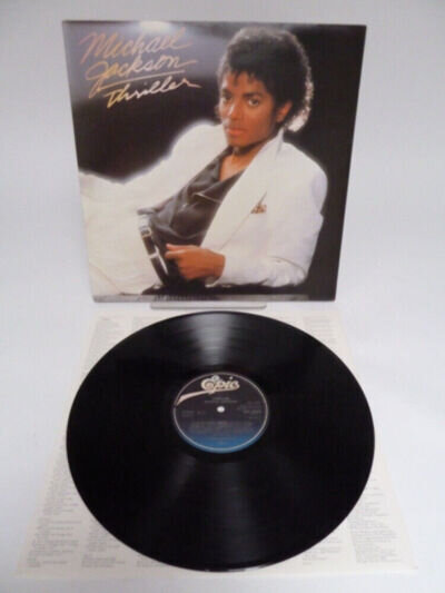 Michael Jackson Thriller 1982 vinyl Dutch Pressing Gat VG/VG+