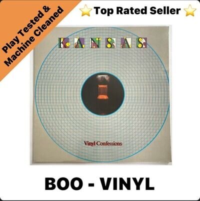 Kansas - Vinyl Confessions, 12" LP Vinyl Record 1982 EPIC KIR85714 NM / EX