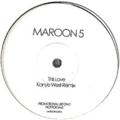 Novelty Promo Maroon 5 This Love Kanye West Remix