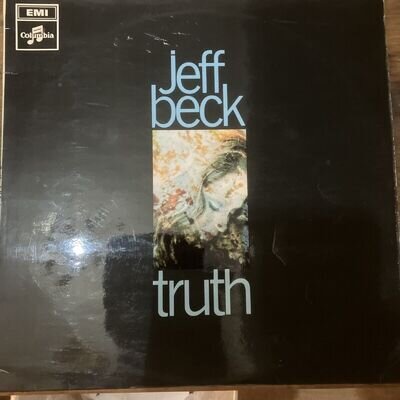JEFF BECK -TRUTH L/P ORIG UK 1968 BLUE COLUMBIA LABEL 1st UK PRESSING VG+/VG+