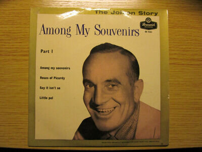 Al Jolson Among my souvenirs part 1 EP 7" Vinyl Record