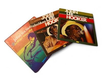John Lee Hooker Blues 12" Vinyl Bundle Very Good Condition