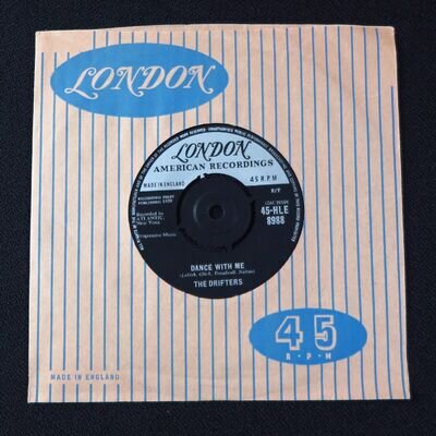 The Drifters Dance With Me (London, MINT ARCHIVE UNPLAYED) 7"