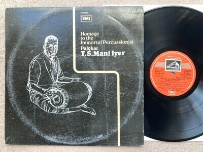 VG+ PALGHAT T.S. MANI IYER Homage To The Immortal Percussionist Indian HMV