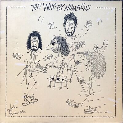 THE Who By Numbers 1975 UK Polydor Vinyl LP 2490-129 Numbered EX / EX