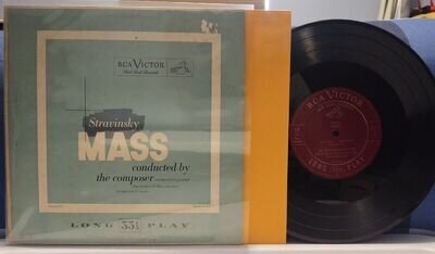 STRAVINSKY Latin Mass Conducted by the Composer SCARCE 1ST 1950 RED SEAL 10" LP