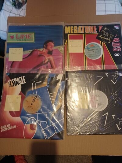 JOB LOT LP/12" RECORDS HI-ENERGY RARE VINYL