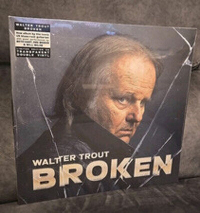 Walter Trout Broken LP Transparent Double Vinyl - New/Sealed (Scratch to Front)