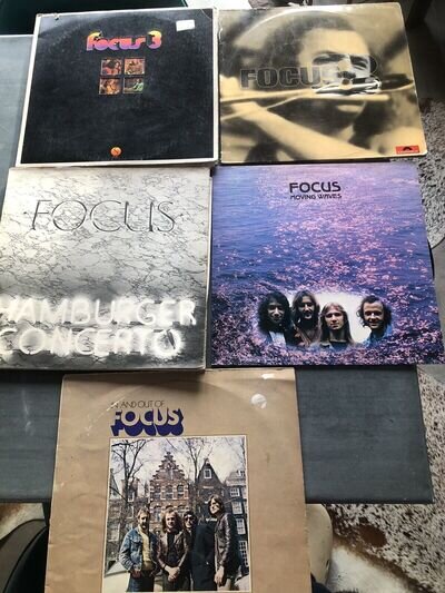 Focus Vinyl Lp Album Record X5 Hamburger Concerto Moving Waves 3 In & Out Of