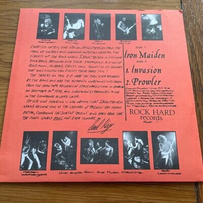 Rock Hard Vinyl 7" EP + Iron Maiden Soundhouse Excellent