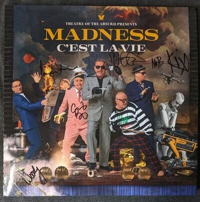 MADNESS - C'EST LA VIE GATEFOLD 2LP CLEAR VINYL - SIGNED BY 6 - NEW