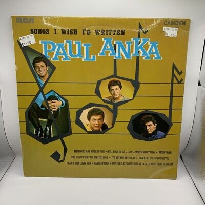 Paul Anka, Songs I'd Wish I'd Written 12’ LP Vinyl Record CDS 1070