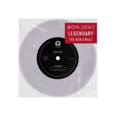 Bon Jovi - Legendary - Limited Translucent 7" Clear Vinyl Single NEW