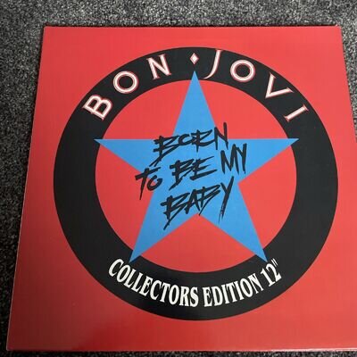 Bon Jovi Born To Be My Baby Vinyl Collectors Edition 12” Record