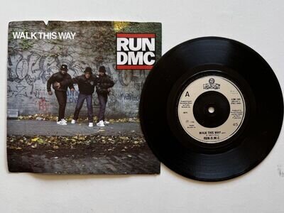 Run-DMC - Walk This Way - classic 1986 hip hop rap 7" vinyl record