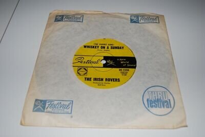 The Irish Rovers ‎- (The Puppet Song) Whiskey On A Sunday 7" Vinyl Record (EX)