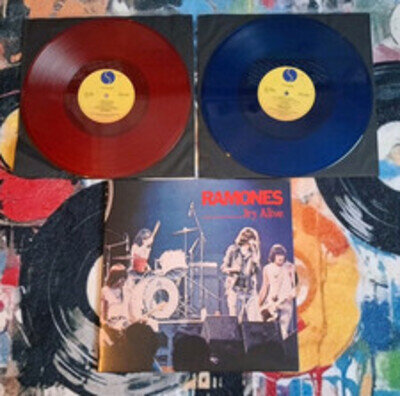 RAMONES IT'S ALIVE VINYL LP x 2 NM/NM 2020 RE RM RED/BLUE R1 46045 40TH ANNIVRSY