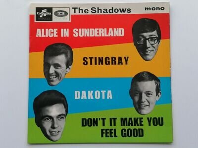 THE SHADOWS ORIGINAL 1965 UK EP THE SHADOWS IN SUNDERLAND