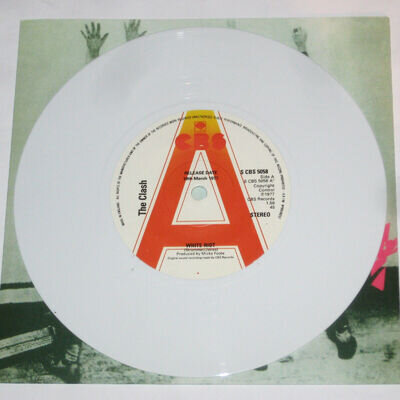 THE CLASH White Riot 7" CBS Promo/Demo PUNK WHITE Vinyl 45 Joe STRUMMER