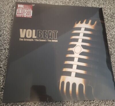 RED BLOODY SMOKE MARBLE BLACK COLORED VOLBEAT THE STRENGTH SOUND SONGS 180G LP !