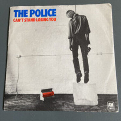 The Police 7" - Can't Stand Losing You Blue Vinyl 1978 AMS 7381