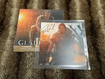 GLADIATOR II *Orange Vinyl* + PEDRO PASCAL AUTOGRAPH! *Gladiator 2* SIGNED