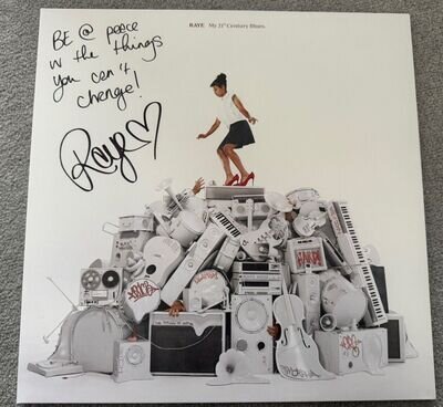 Signed Raye My 21st Century Blues Signed On Sleeve With Lyrics - Autograph