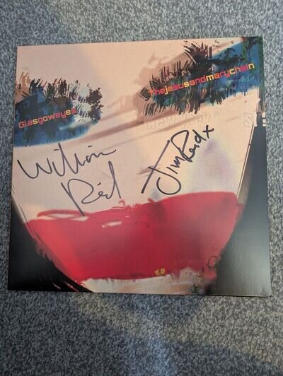 The Jesus And Mary Chain Glasgow Eyes Black and White VINYL LP Signed Autograph