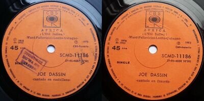 JOE DASSIN AFRICA (L'ETE INDIEN) (SPANISH/FRENCH) 1975 PROMO UNIQ CHILEAN PRESS!