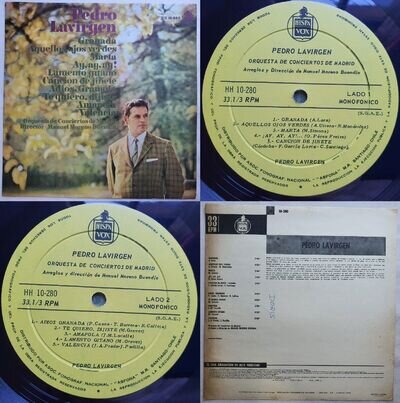 PEDRO LAVIRGEN MANUEL MORENO BUENDIA 1968 UNIQ CVR & MATRIX ERROR CHILEAN PRS!!!