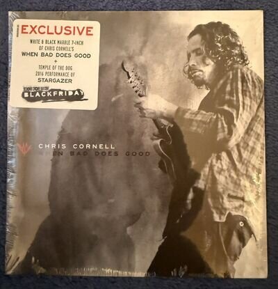 CHRIS CORNELL when bad does good 7" White/Black VINYL BLACK FRIDAY Mint/Sealed