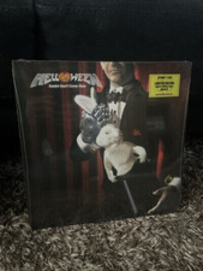 Helloween Rabbit Don't Come Easy Vinyl LP Album White Purple & Blue Marbled New