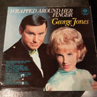 George Jones - Wrapped Around Her Finger PYE INT LP Vinyl Vg/G+ country