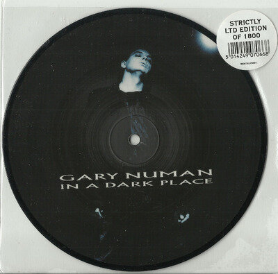 GARY NUMAN in a dark place 7" PICTURE DISC record LIMITED EDITION of 1800