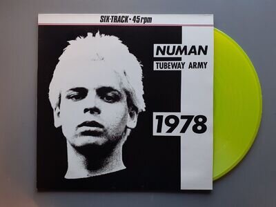 GARY NUMAN / TUBEWAY ARMY 1978 UK 1985 Beggars Banquet yellow vinyl 12" EP NEW