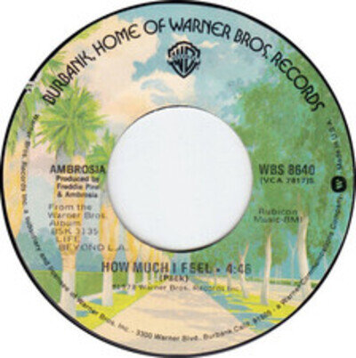 Ambrosia (2) - How Much I Feel, 7", (Vinyl)